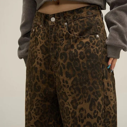 Leopard Print Jeans